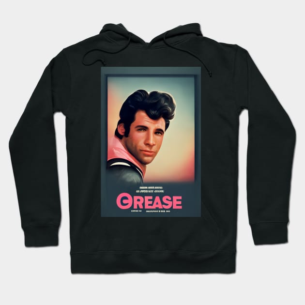 Grease movie poster Hoodie by ai1art